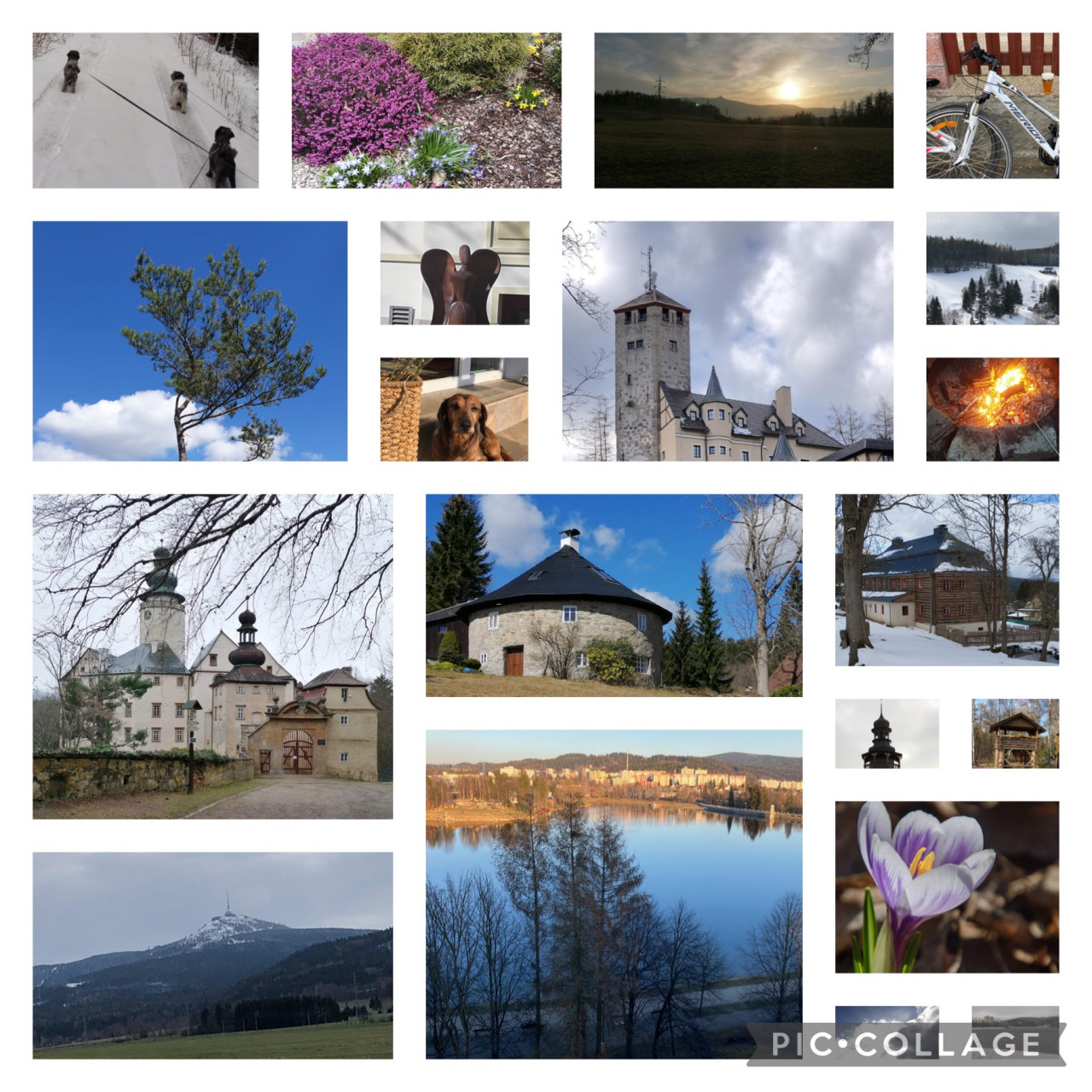 foto z různých míst Libereckého kraje